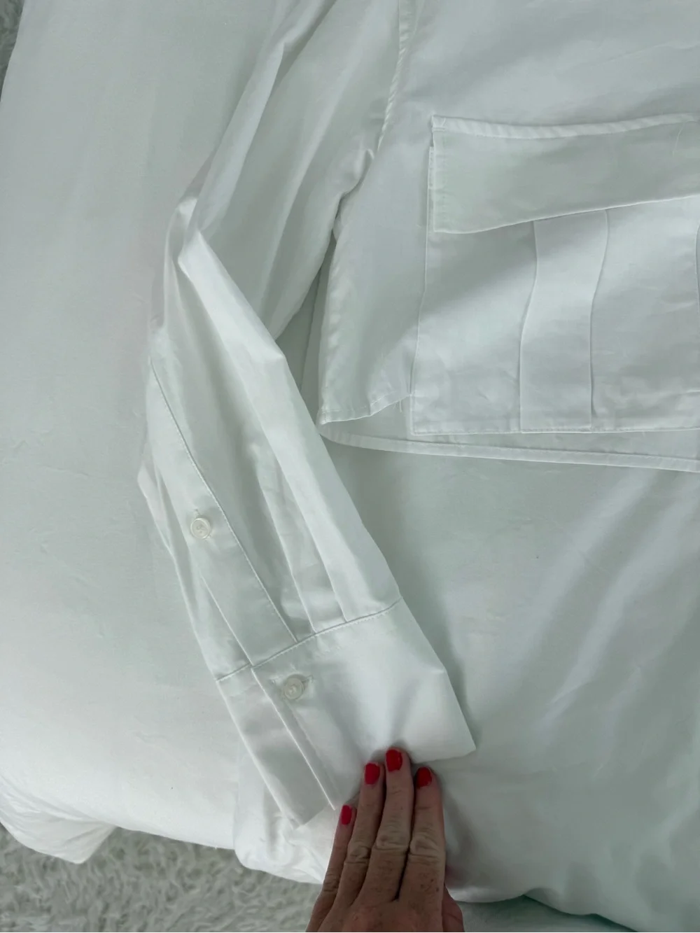 Zara White Button-Down Crop Shirt